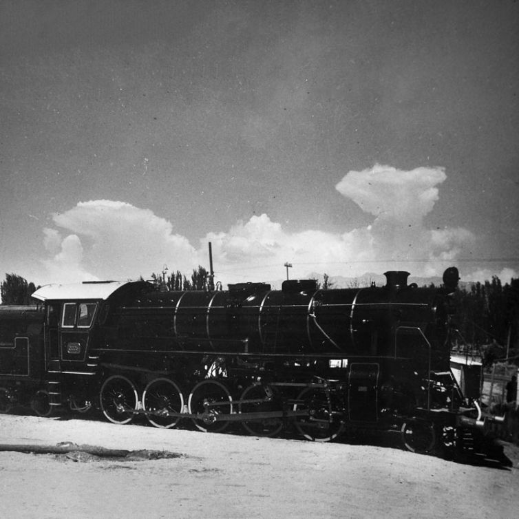 Locomotora a vapor del Ferrocarril Central Buenos Aires, MNF. Originalmente, estos trenes solo podían ser impulsados por caballos. Sin embargo, para 1891, el recorrido y la cantidad de pasajeros habían crecido tanto que se hizo necesario permitir el uso de locomotoras a vapor en el tramo interurbano.